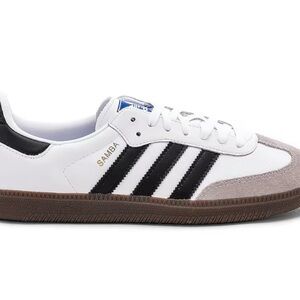 adidas Samba Low-Top Sneaker in White, Black & Gray